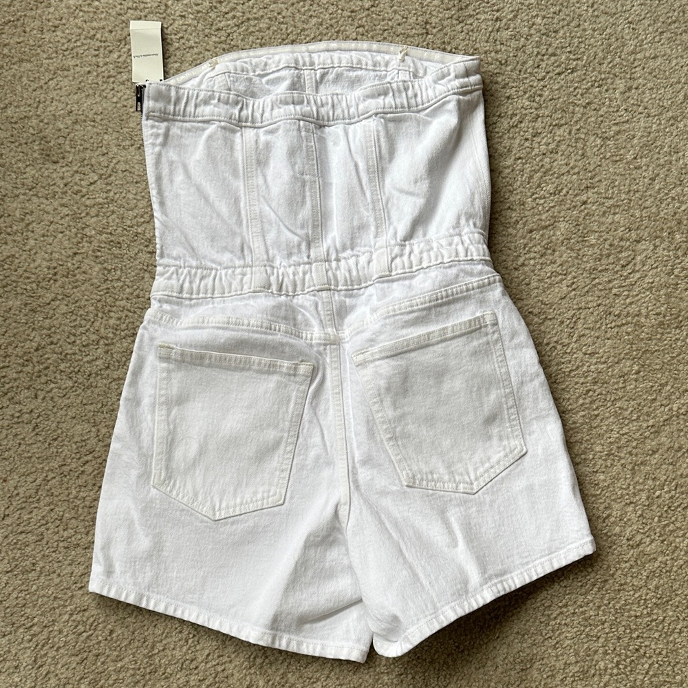 A&F Denim Strapless Romper - Picture 6 of 9